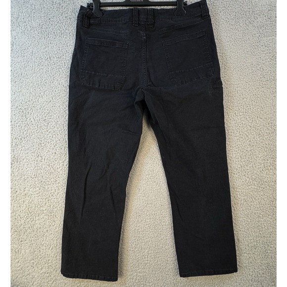 Waterproof WP Vintage Mens Black Heavy Duty Work Pants Fit - Picture 8 of 15